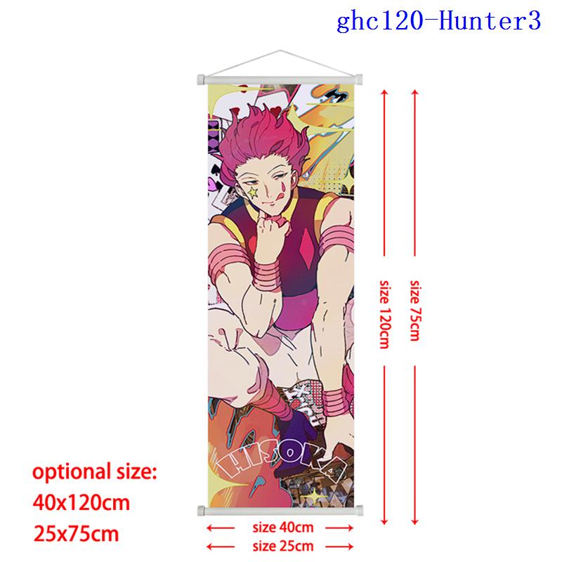 Anime Hunter X Hunter Scroll Poster GON Killua Zoldyck Hisoka Art Canvas Wall Decor for Bedroom Home Poster Family Room Decor