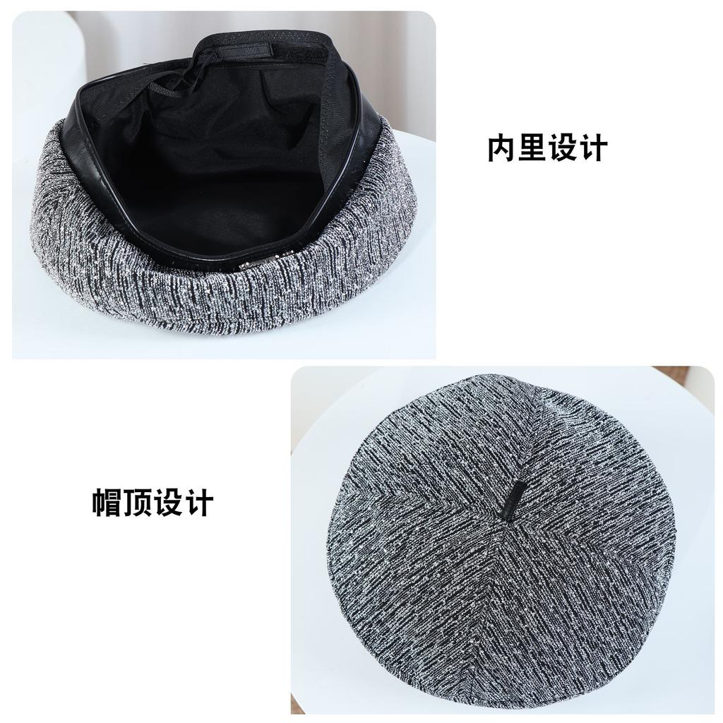 Female Beret Painter Hat Casual Versatile High-end Hat Beret