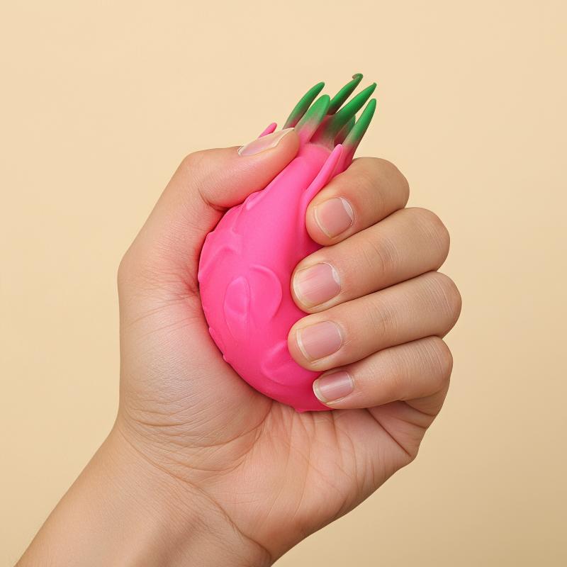 Simulation Dragon Fruit Shaped Toy Slow Rising Stress Relief Squeeze Toy For Anxiety Relief Anti Stress For Kids Adults