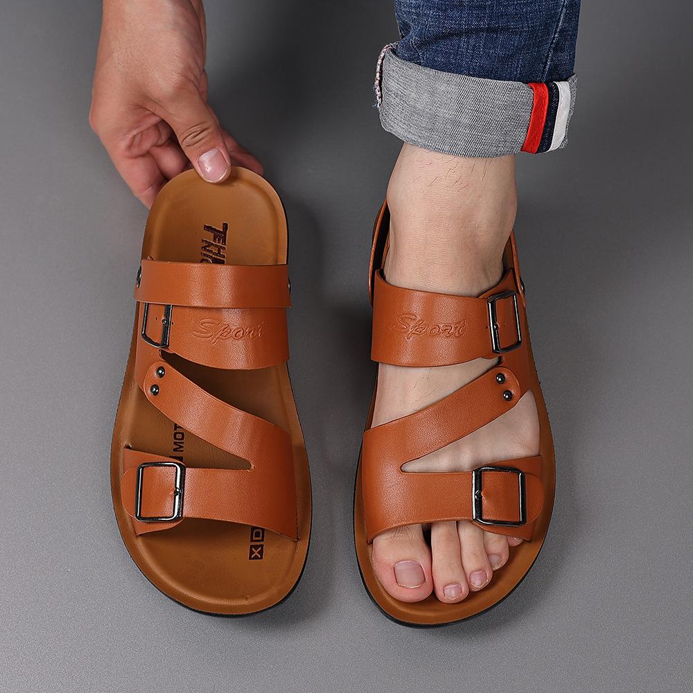 Large size 45 46 47 sandals men's new summer large size casual shoes men's sandals dual-purpose beach shoes