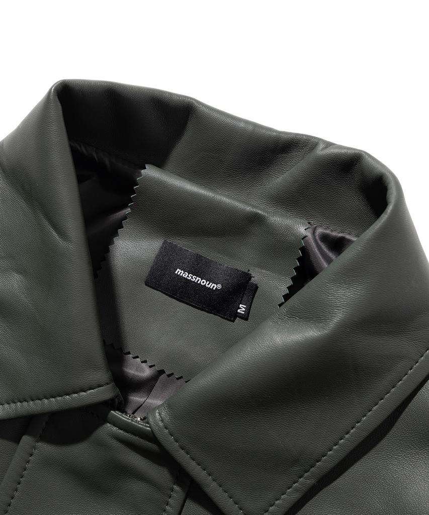 Massnoun Lambskin Oversized Bomber Leather Jacket Mftlj001-Ov