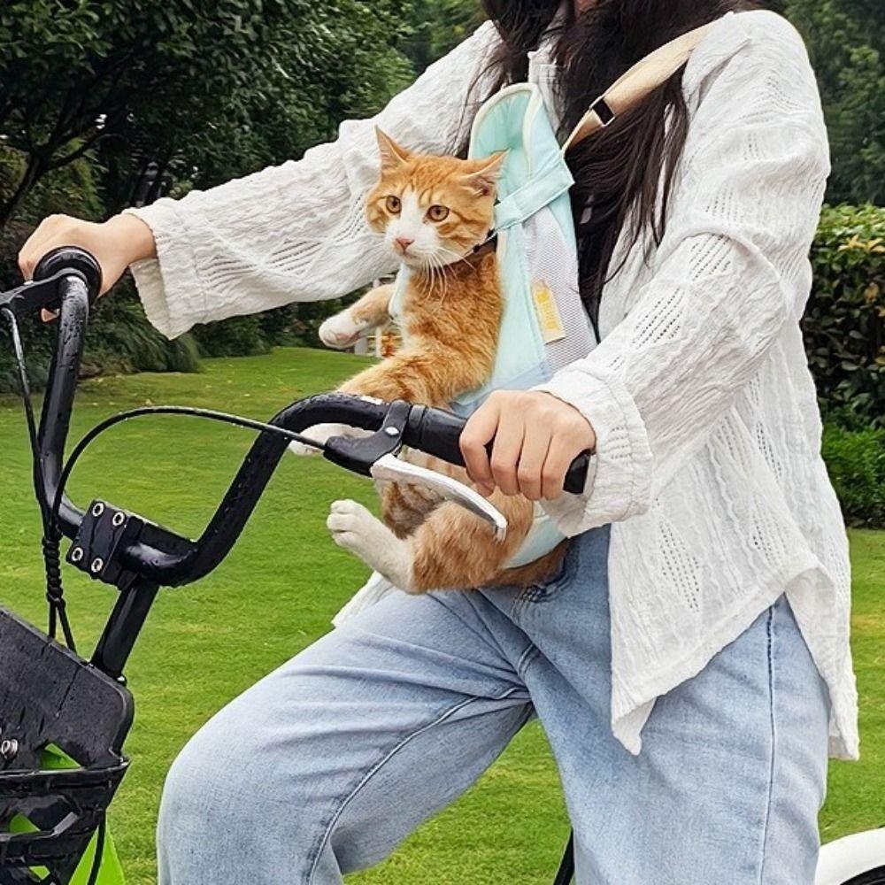 Adjustable Straps Pet Chest Bag Comfortable Cat Outgoing Bag Portable Pet Backpack  Camping