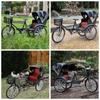 Three Wheeled Simulation Tricycle Toy Vintage Classic Bike Miniature Model  Children Gift