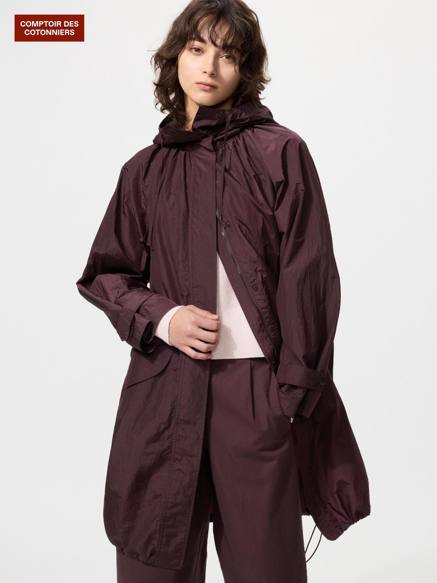 

Uniqlo Япония Утилитарный объемный длинный плащ 38 DARK BROWN/S