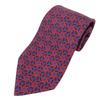 Used Tie Silk Pink Blue Gentleman