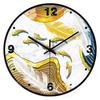 10-Inch 25Cm Personalized Fashion Clock Automatic Time-Shifting Radio Clock Dining Bedroom Living Room Decoration Wall Clock
