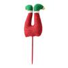 Elf Leg Christmas Tree Picks 3D Decorative Stems with Colorful Stripes Easy Insert Elf Leg Decor for Xmas Tree Wreath & Holiday Display