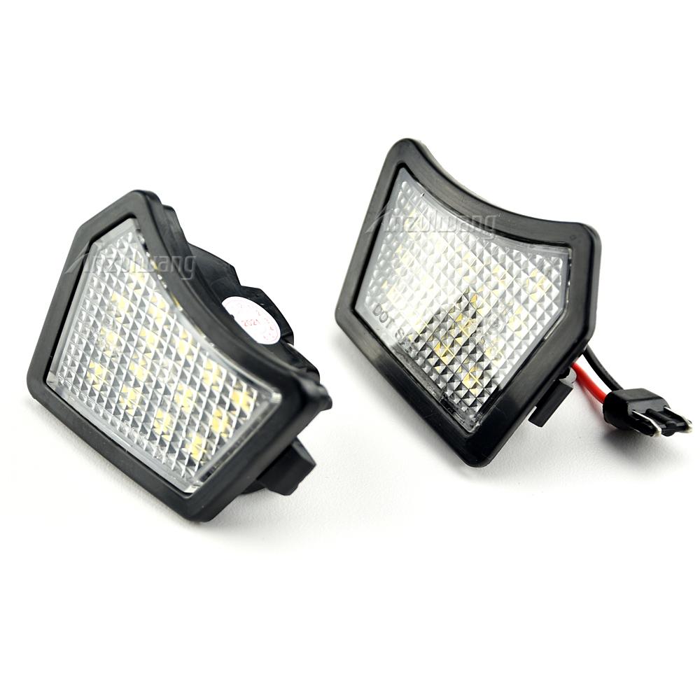 2Pcs LED Front Under Mirror Lamp Puddle Light For Volvo XC70 XC90 S40 S60 S80 V50 V70 C30 C70 Jaguar XJ X350 X351 XF