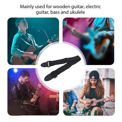 Gitarrengurt mit verstellbarer Länge für Bass- und E-Gitarre