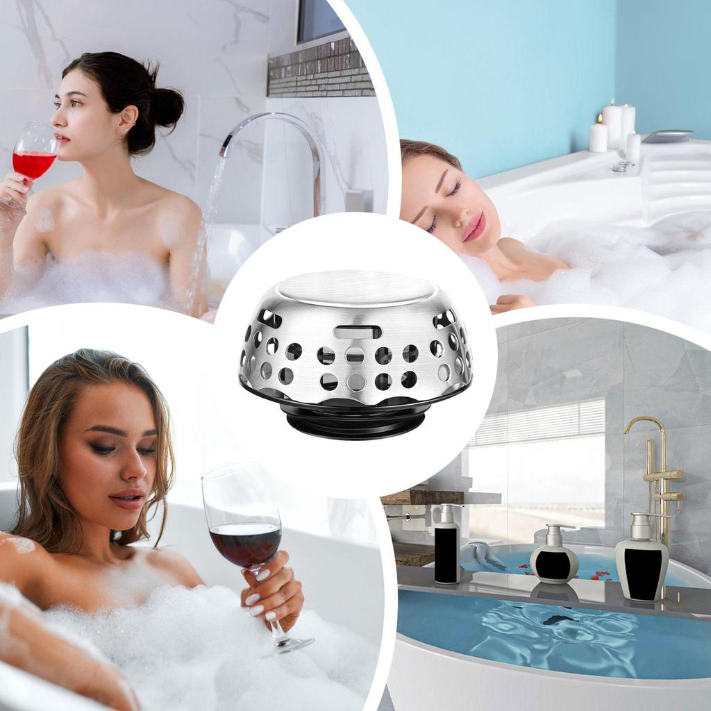 Badewannenstöpsel für Duschabfluss Verstopfungsschutz Haarfänger Pop-up-Filter zum Ersetzen Zehenspitzen-Hebedrücker Drehen Heben Zuhause