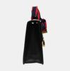 [Pre-Owned] Sylvie Gold Buckle Striped Webbing Thin Shoulder Strap Shoulder Crossbody Handbag Small - Good #RF4W08