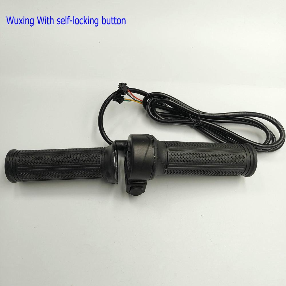 ELECTRIC BIKE RIGHT HAND THROTTLE with ON OFF BUTTON +LEFT HAND GRIP SCOOTER ACCELERATOR
