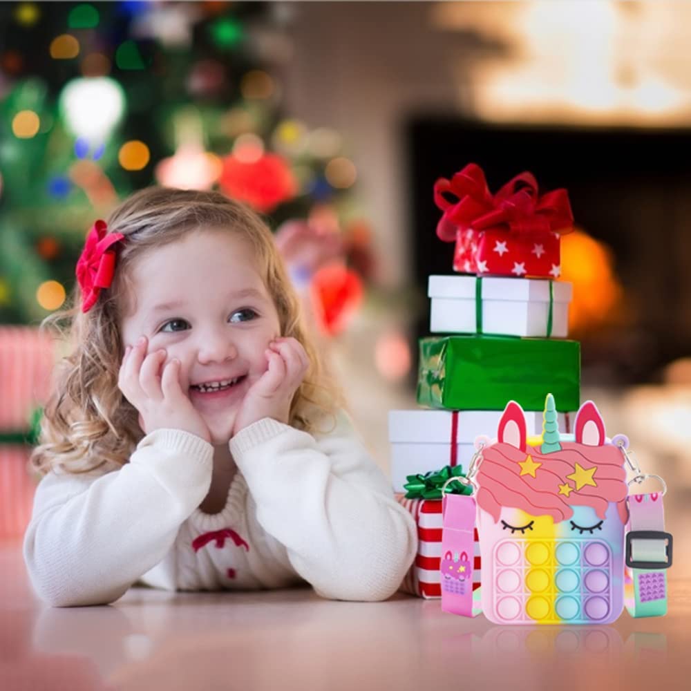 Jdsty 32Pcs Christmas Mini Pop Fidget Toy Pack For Kids Girls Boys Toddlers Christmas Stocking Stuffers Party Favors Gifts Stres