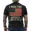 I Miss The America I Grew Up In USA American Flag ON BACK Unisex T-Shirt
