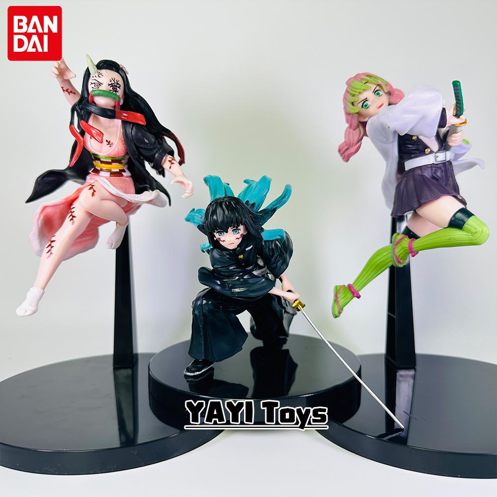 Hot Anime Demon Slayer Figure Tanjirou Agatsuma Zenitsu Kyoujurou Model Action Toy Kids Gift PVC collection for Poseable Articulated Scale Detailed