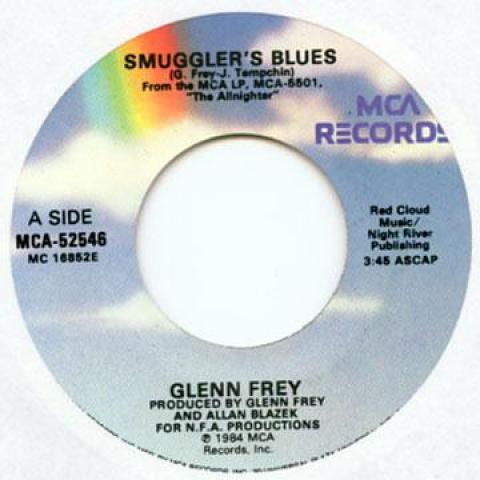 7inch Record GLENN FREY - Smuggler's Blues / New Love MCA525467 Mca 1984 US Pop Used
