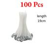 New 100Pcs Cotton Candle Wicks Smokeless Wax Pure Cotton Core DIY Candle Making Pre-waxed Wicks Party Supplies 7/9/15/20cm