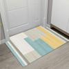 Nordic Wind Crystal Velvet Floor Mat Absorbent Non-slip Mat for Bathroom Door Household Dirty and Washable Door Mat