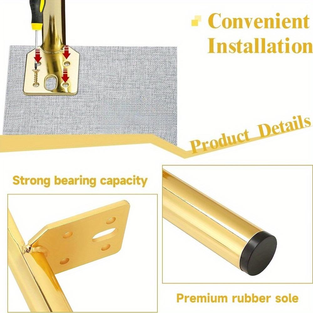 4-piece Metal Furniture Leg Set Supporting Coffee Table Table Legs Sofa Legs Sofa Vanity TV Stand Cabinet Legs