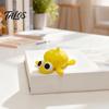 Burr-free 3D Print Printed Posable Big-Eyed Yellow Pumpkin Turtle Figurine, Flexible Joint Cute Durable Desktop Figurine Fidget Stress Relief