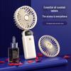 Mini Portable USB Handheld Fan with Digital Display & Aromatherapy, Folding Option, Custom Logo Available