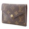 LOUIS VUITTON Portefeiulle Victorine Tri-fold wallet M62472 Brown Monogram canvas unisex Used