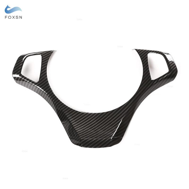 ABS Carbon Fiber Texture Car-styling Interior Steering Wheel Trim Cover For BMW X3 E83 2006 2007 2008 2009