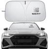 Lcbn4 Car Windshield Sun Shade Cover Foldable Front Window Sun Visor Block UV Car Parasol Sunshade Protector Cover For Leon Ibiza