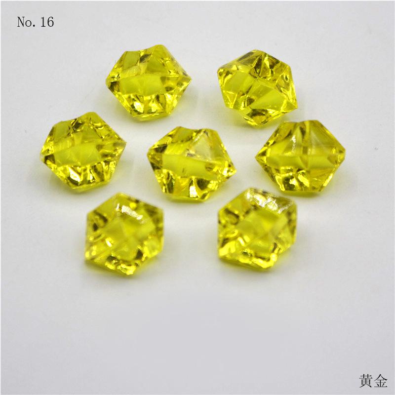 DIY 100PCS Plastic Gems Ice Grains Colorful Stones Jewels Acrylic Jewels Ice Counter Crystal Diamonds Crafts Beads Toy Children