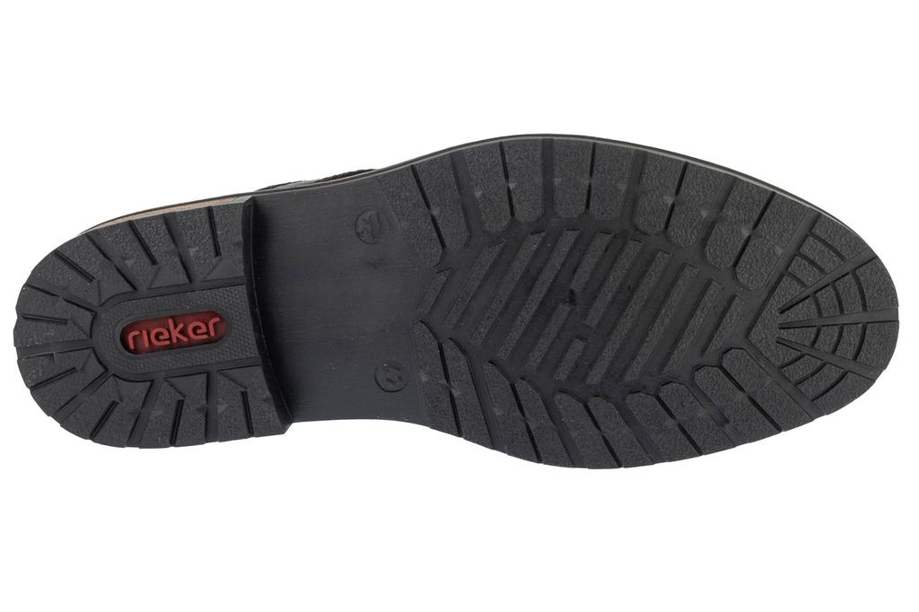 RIEKER Shoes, Mens Black Lace-up Shoes