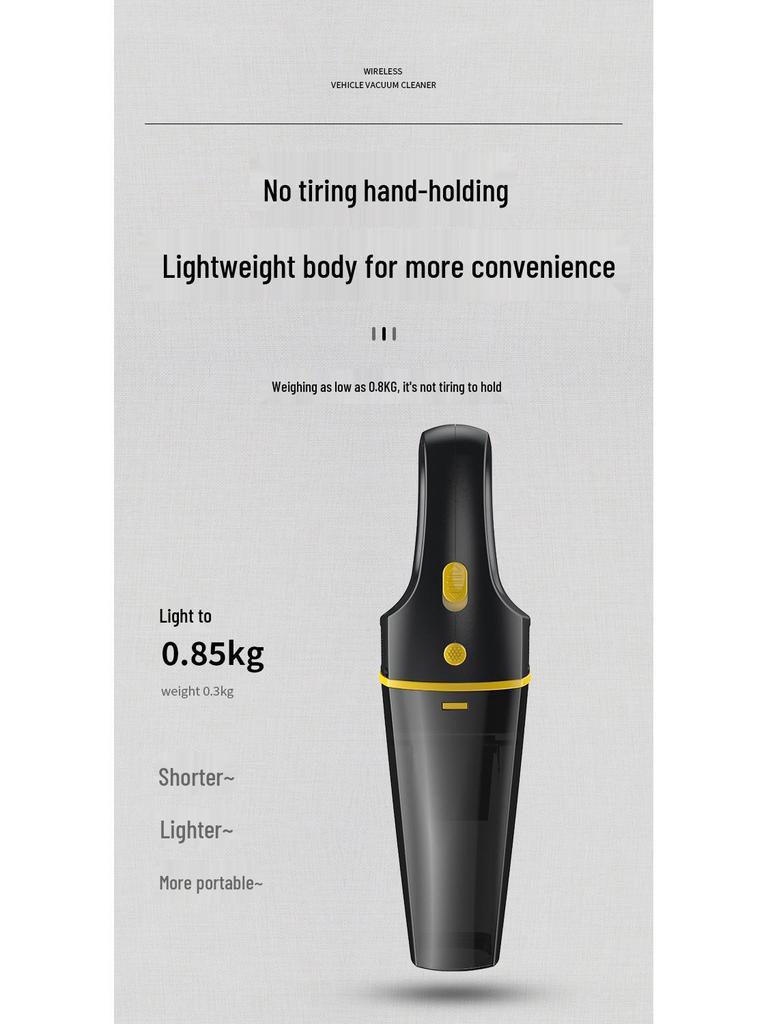Dual-Use High-Power Mini Handheld Portable Vacuum Cleaner for Car and Home