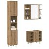 Vidaxl 3-Piece Bathroom Furniture Set, Artisan Oak
