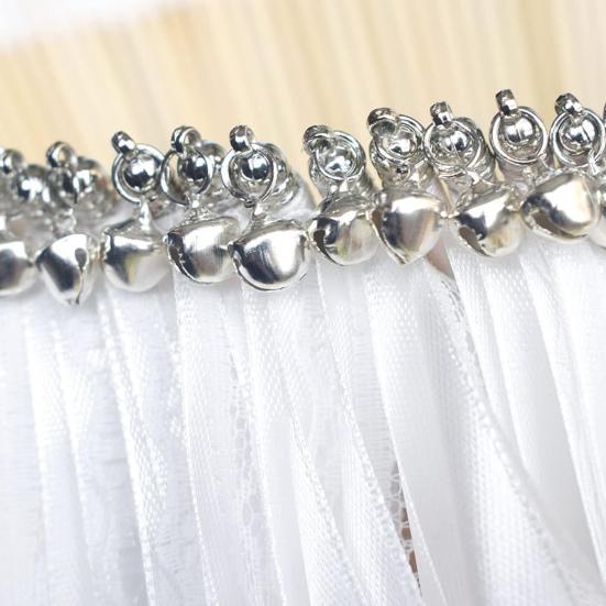 2 шт. Чарівні палички з стрічками, дзвіночками та мереживним дизайном зі стрічок, сувеніри для вечірок, палички для весіль, днів народження, декоративна шовкова паличка, легка, магічна