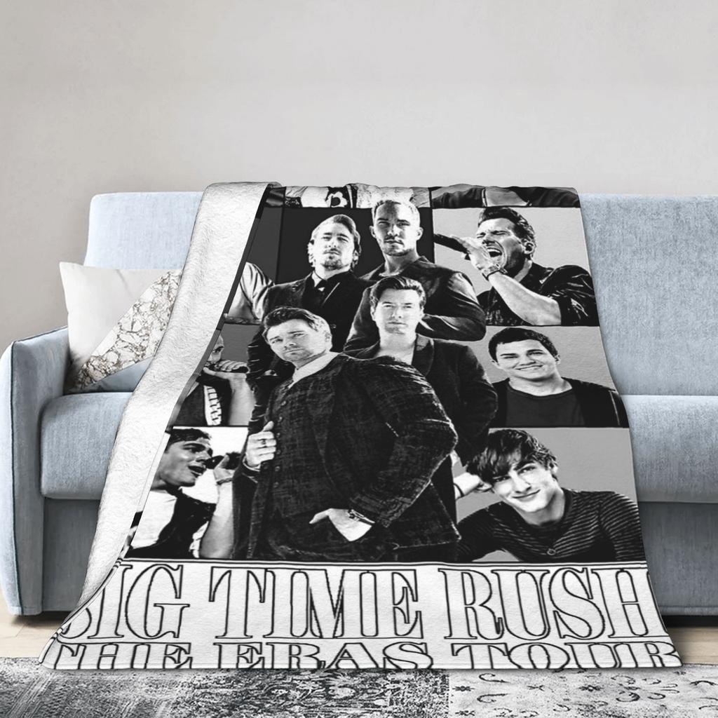 Big Time Rush Band Eras Tour Accessories Blanket Ultra-Soft Flannel Throw Blanket Relax Rug Piece