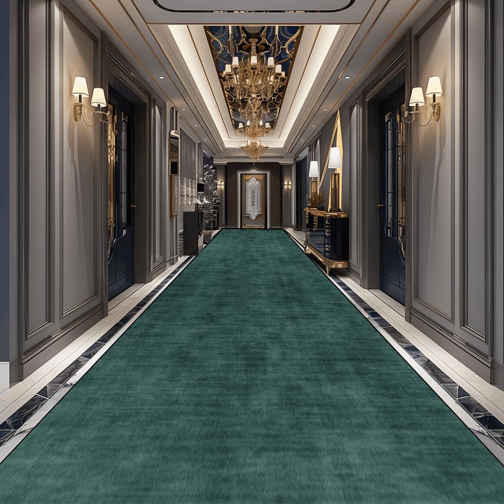 Tapis couloir simple couleur unie, tapis de couloir long, décoration abstraite moderne, tapis d'allée, tapis de sol antidérapant lavable pour hall d'escalier 60x200cm 23.6x78in