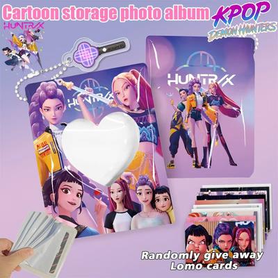 Nuevo Álbum Kpop de Dibujos Animados - Álbum PP con Temática de Cazadores de Demonios y Saja Boys (20 Páginas/40 Ranuras) con Colgante de Acrílico