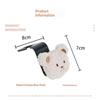 Car Seat Back Hook Hanger with Cute Bear Decor Organizer Holder for Groceries Bags Kids Essentials Travel and Commute