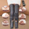 Air Compression Portable Leg Massager With Heat For Foot Calf Thigh Circulation With Portable Handheld Controller