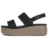 Brooklyn Low Wedge Sandal Black Mushroom Women's 206453-07H
