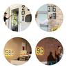 Solar Powered House Number Sign with LED Backlight Auto On/Off Waterproof LED Modern Address Plaque Outdoor Security Light for Home Garden Garage