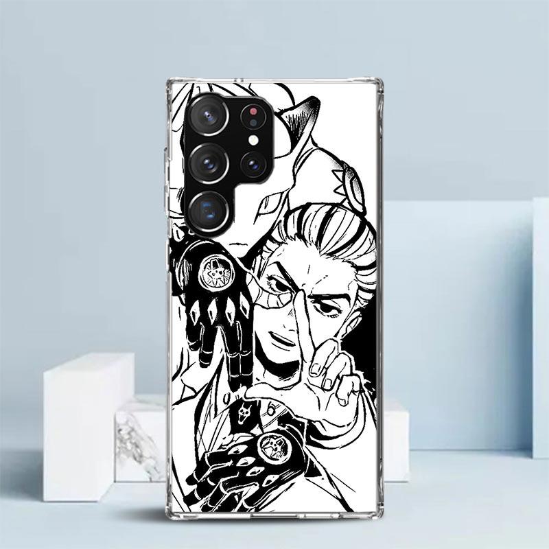 JoJo Kira Yoshikage Killer Queen Soft Cover for Samsung Galaxy S25 Edge S26 S24 S23 Ultra Phone Case S22 S21 Plus S20 FE Print P