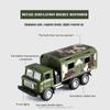 1/43 Militär-LKW-Armee-Panzerwagenmodell, Säuglingssimulationsfahrzeugmodell für einziehbares Kinderspielzeug mit Licht und Ton (Antiker Krankenwagen)