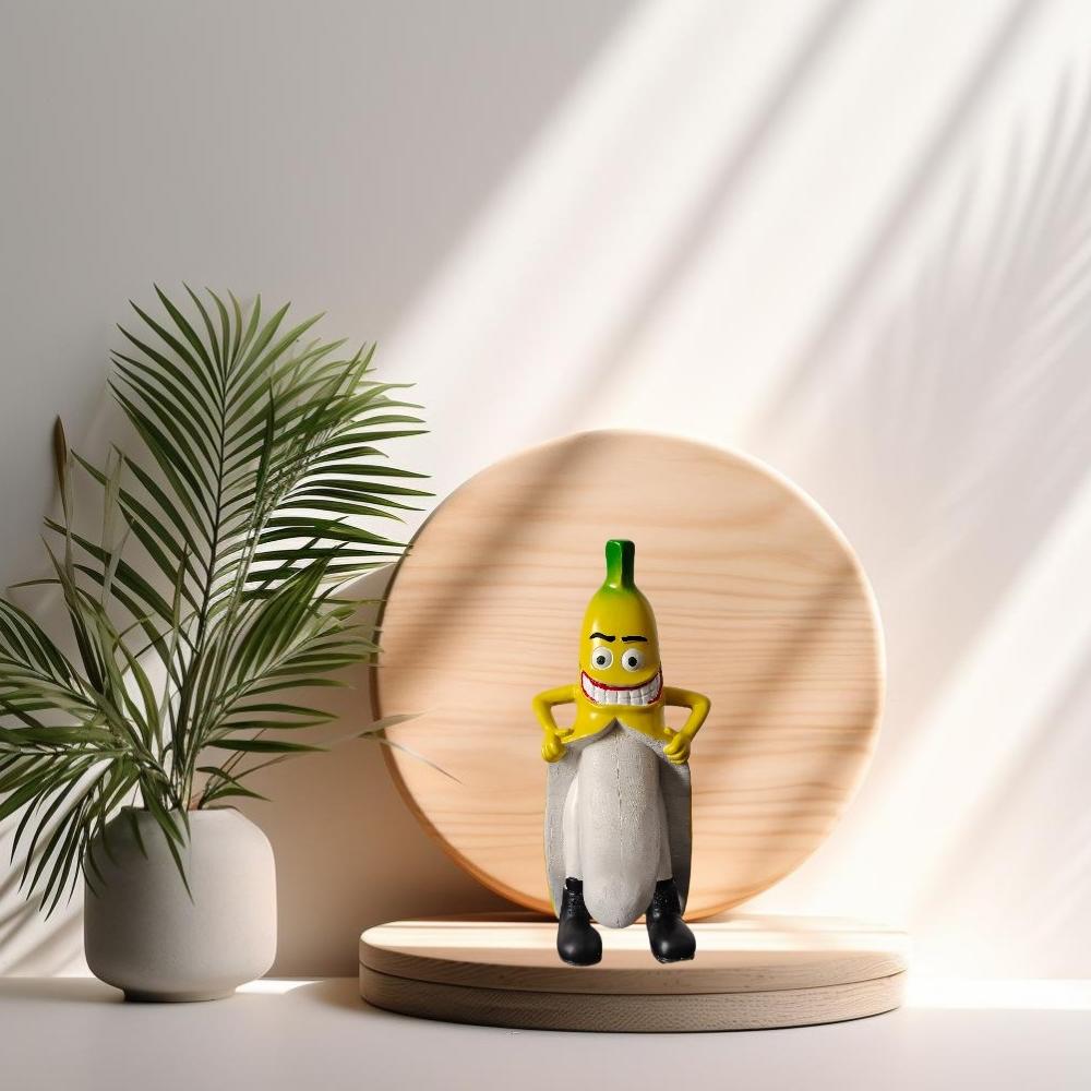 Kreatywne, ekscentryczne figurki bananów z żywicy, ekscentryczne dekoracje stołu ze złowrogimi uśmiechami, dekoracje do salonu i sypialni