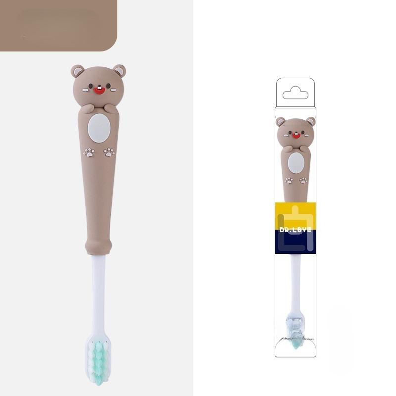 Children Cartoon Ultra Soft Toothbrush Kids Training Toothbrush Tooth Cleaning Dental Care Toothbrush Floss 3-12years Old
