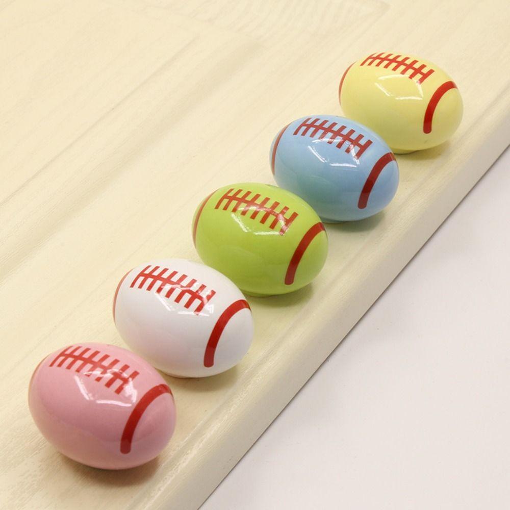 Football Shape Drawer Knobs Cute Style Cartoon Drawer Handle Cabinet Door Handle Kids Room