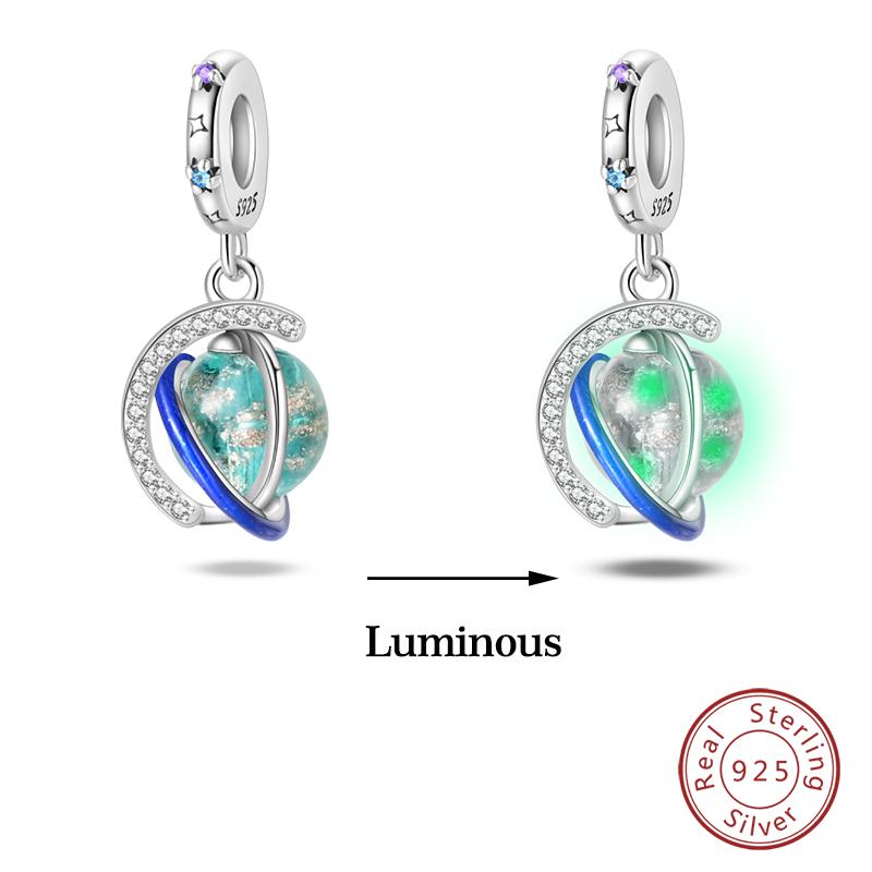 Kupferfarbene Im Dunkeln leuchtende Glühwürmchen Honigbiene Stern Anhänger Perlen Passen Qikaola Original Armbänder Feiner DIY Schmuck Geschenk