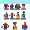 High-quality Abs Plastic Avengers Superhero Building Blocks 8 Different Characters In One Set
