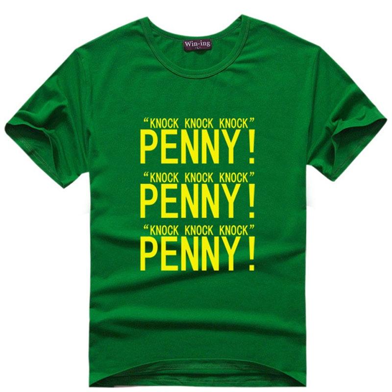 Fashion The Big Bang Theory Funny "penny" Print Sweethearts O-neck T-shirts Premium Quality