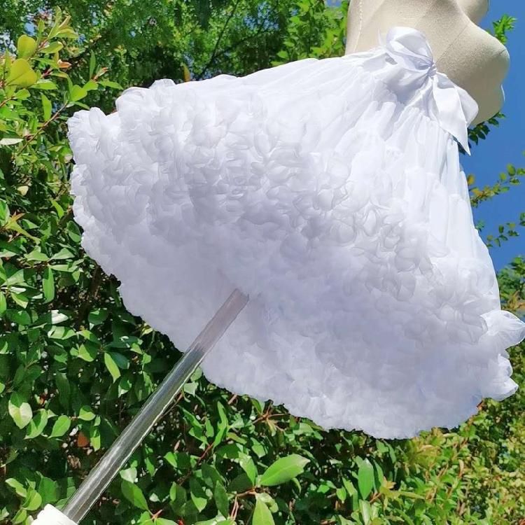 Girls Petticoat Underskirt Hoopless Crinoline Tulle Underskirt For Dresses
