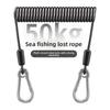 Weighing 50KG Anti-slip Rope with Metal Carabiner Anti Falling Steel Wire Fishing Lanyards